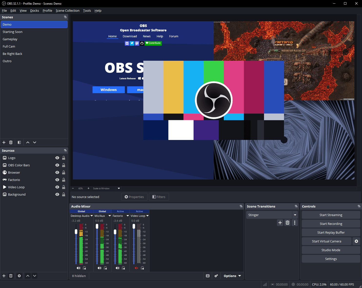 OBS Studio 32.2.2：开源录屏与直播入门，附官方多平台下载